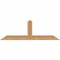 Ekena Millwork Portland Smooth Timber Gable Bracket, Western Red Cedar, 48"W x 16"H x 3 1/2"D x 3 1/2"F, 8/12 Pitch GBW048X16X0404POR00SWR - alternate 1